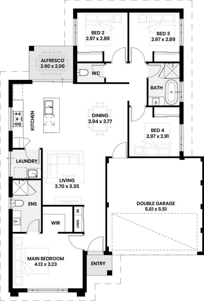 The Hemlock floor plan