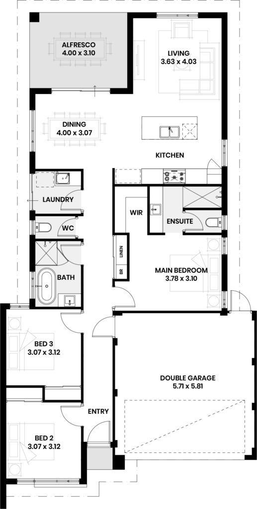 The hazel floor plan