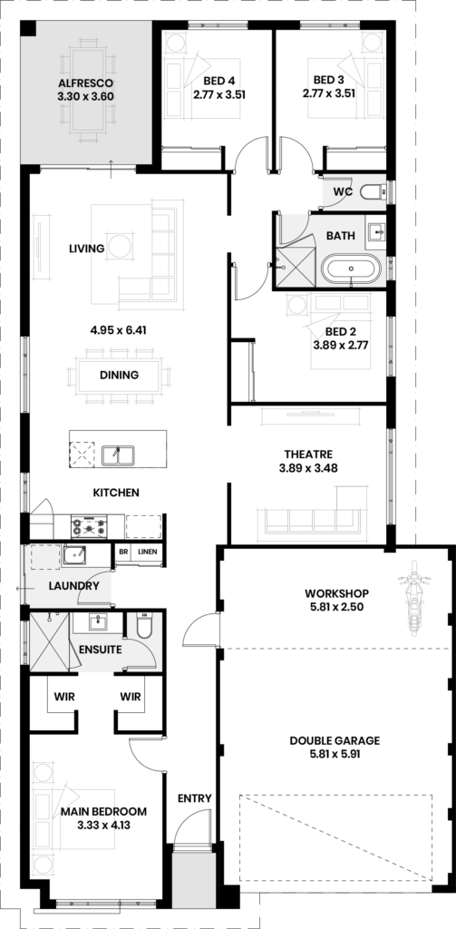 The Ashford floor plan